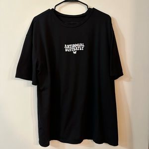 ANTISOCIAL BUTTERFLY SHEIN TSHIRT Womens XL